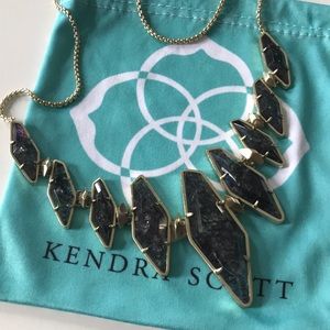 Kendra Scott Berniece Necklace in Navy Crackle